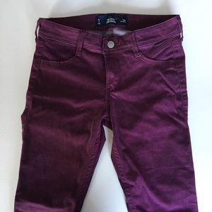 Purple Hollister Jeggings, Size 1